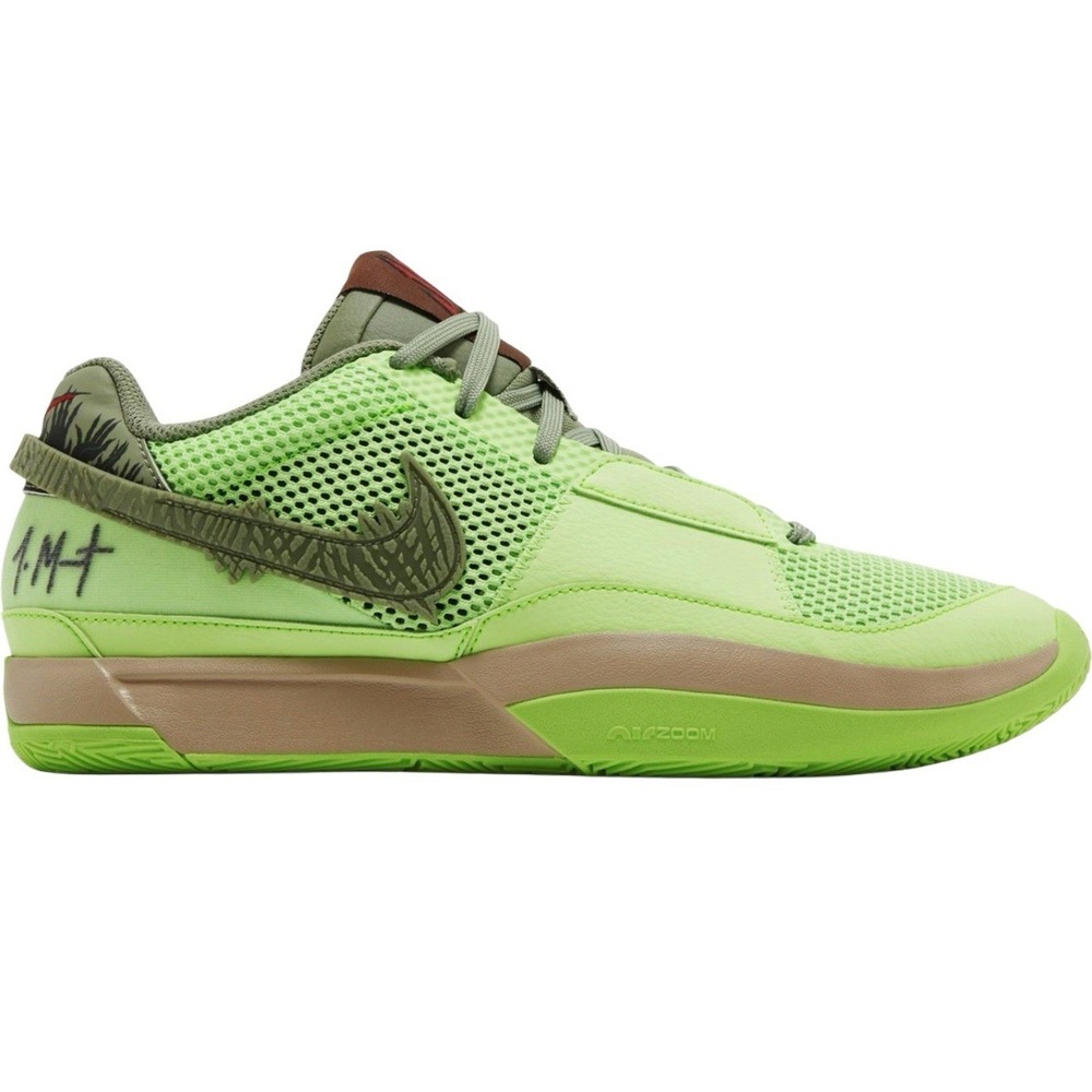 Nike Ja 1 Halloween Lime Blast Oil Green Basketball Shoes‎ FD6565-300 8 Sporty
